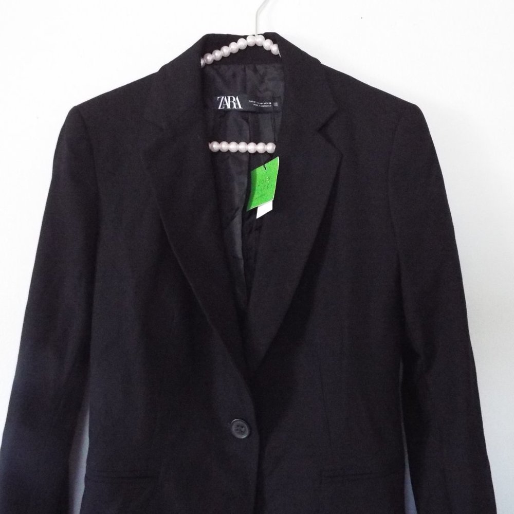 Zara Black Basic Blazer - Picture 5 of 5